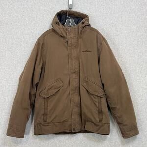 Eddie Bauer North Slope EB600 Jacket Size L Fill Power Goose Down Puffer Hooded